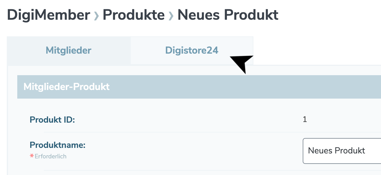 Digistore24 Tab