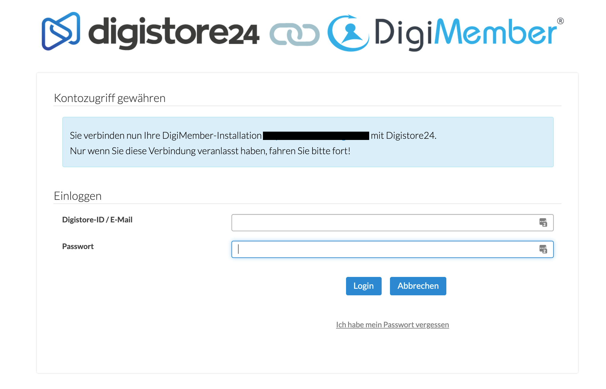 Verbinden mit Digistore24